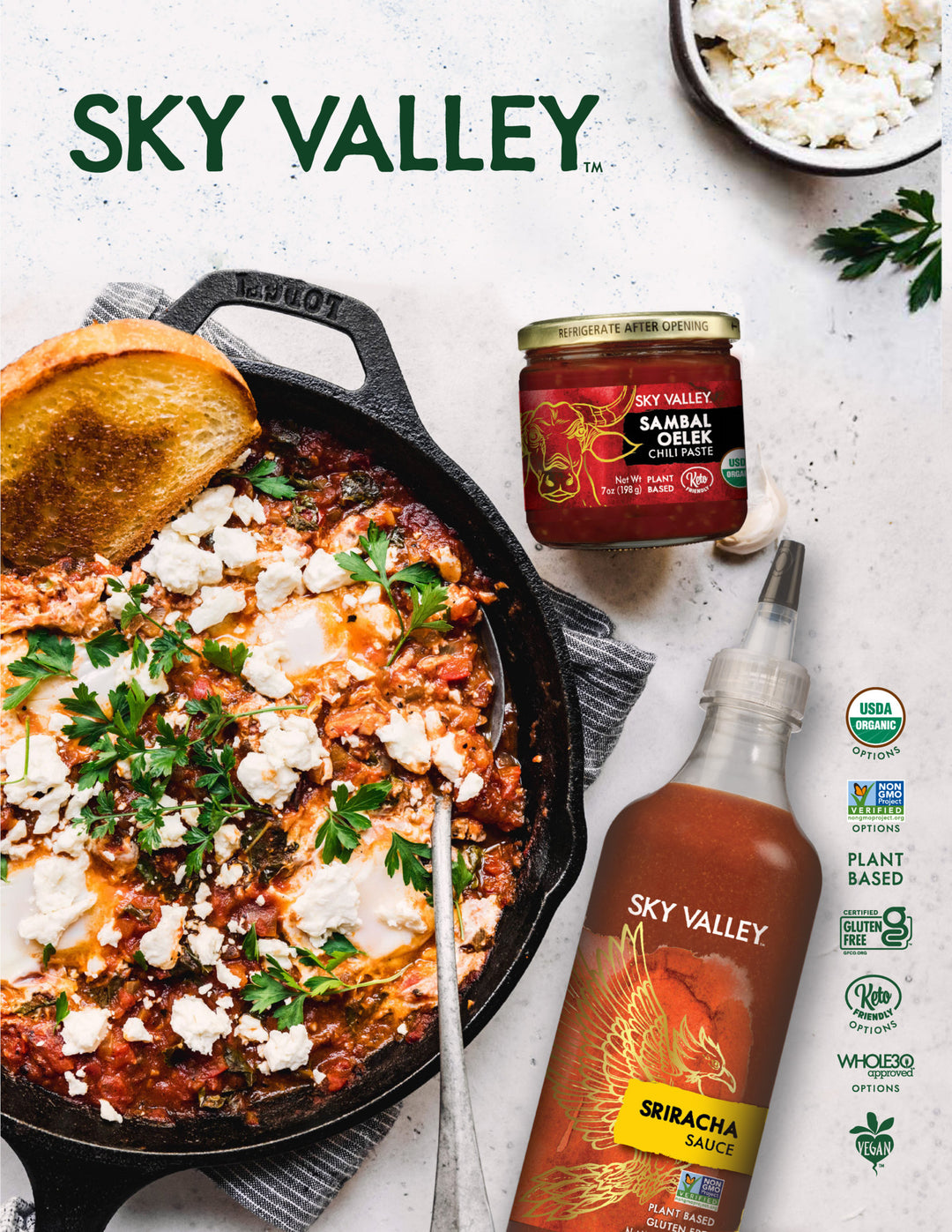 Sky Valley Sriracha Bottle-18.5 oz.-6/Case