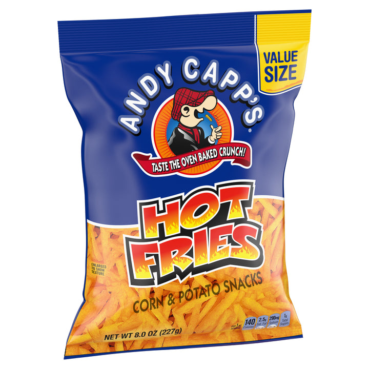 Andy Capp Andy Capp Hot Fries Unpriced Display Ready-8 oz.-8/Case
