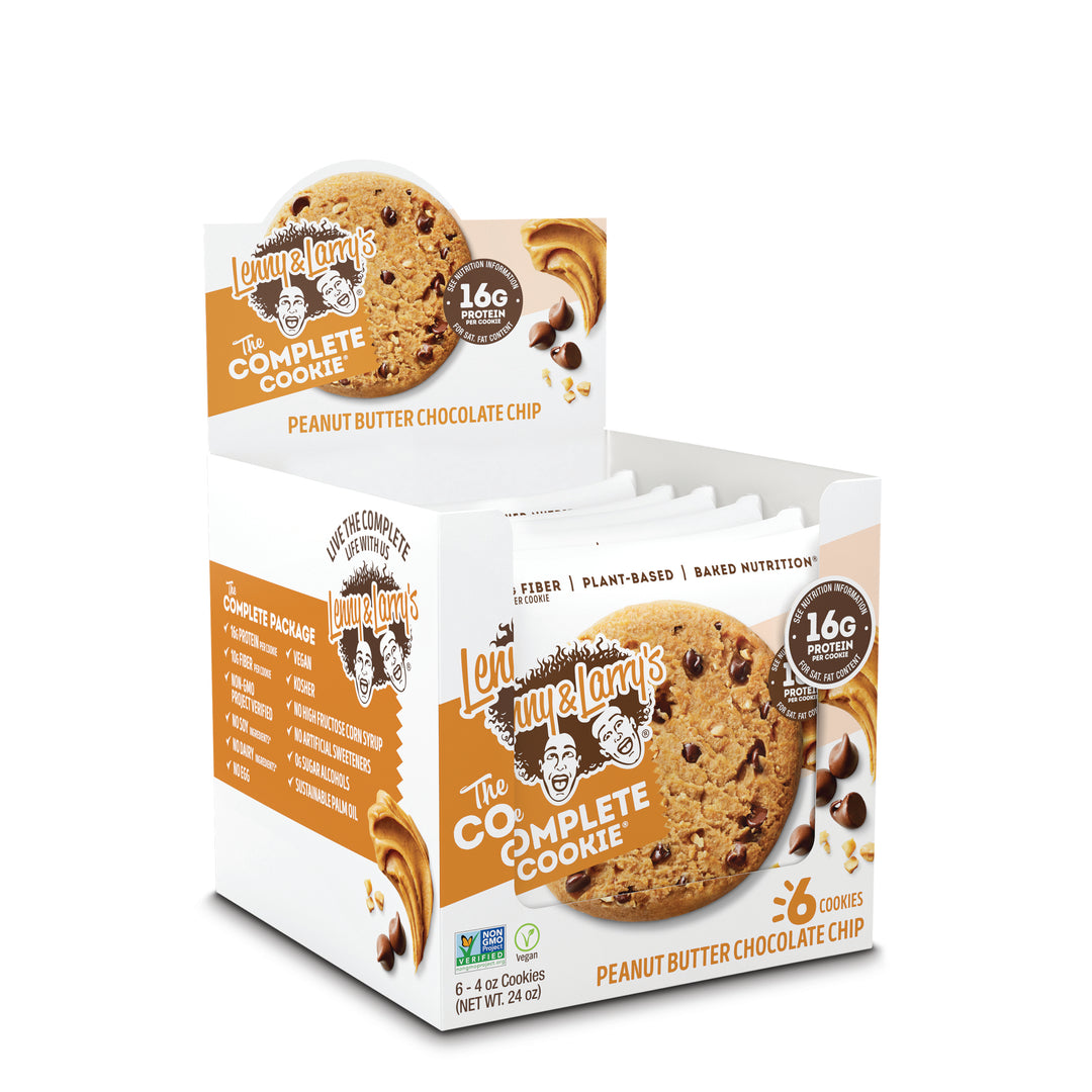 Lenny & Larry's Complete Cookie Complete Peanut Butter Chocolate Chip Cookie-4 oz.-6/Box-12/Case