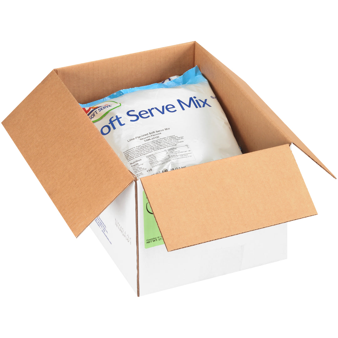 Dole Soft Serve Lactose Free Shelf Stable Add Water Lime Soft Serve Mix-4.4 lb.-4/Case