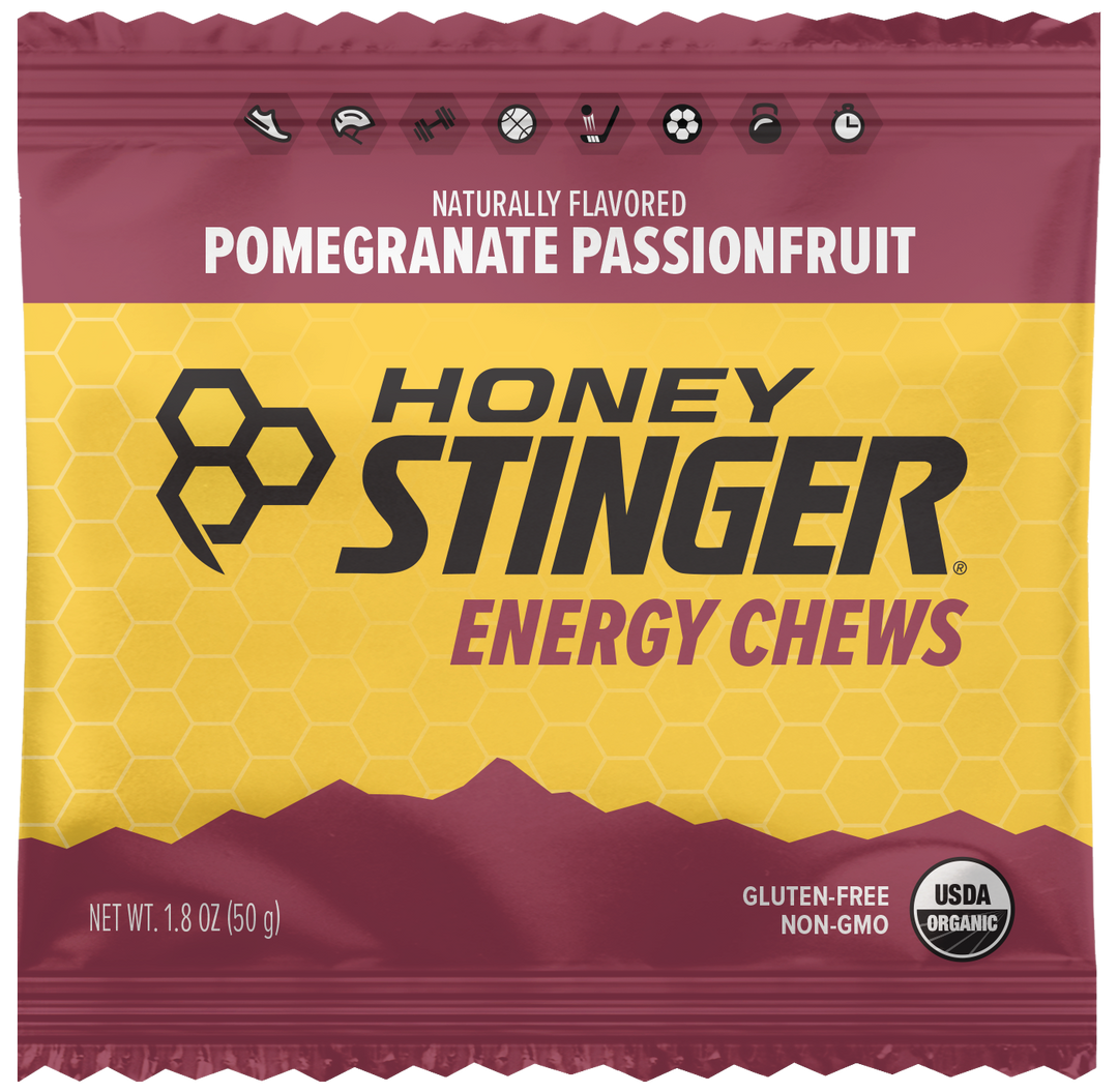 Honey Stinger Pomegranate Passionfruit Organic Energy Chew 96/1.8 Oz.