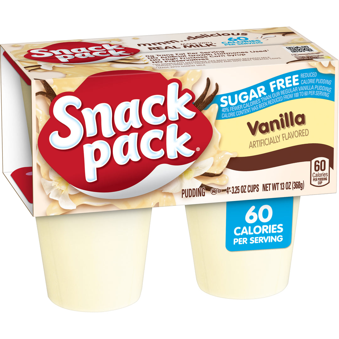 Snack Pack Sugar Free Vanilla-13 oz.-12/Case