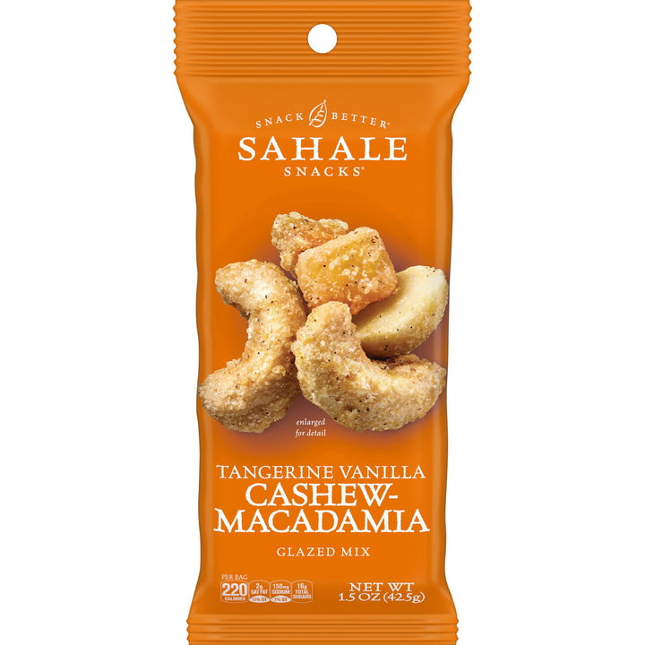 Sahale Cashew Tangerine Vanilla Macadamia Glazed-1.5 oz.-18/Case