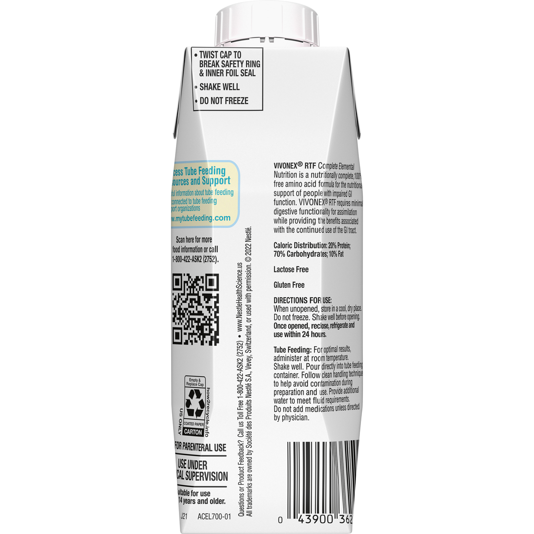 Vivonex Rtf Gi Liquid Elemental Diet Liquid-8.45 fl oz.-24/Case