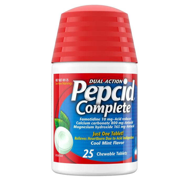 Pepcid Chewable Tablet Mint 36/25 Cnt.