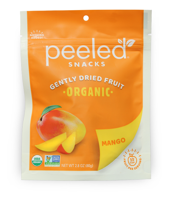 Peeled Snacks Mango Organic Dried Fruit-2.8 oz.-12/Case