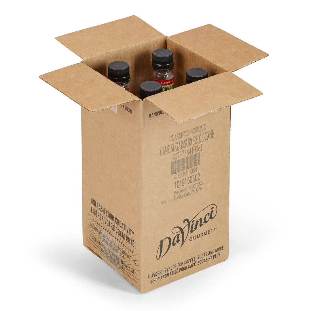 Davinci Gourmet Cane Sugar Syrup-750 Milliliter-4/Case