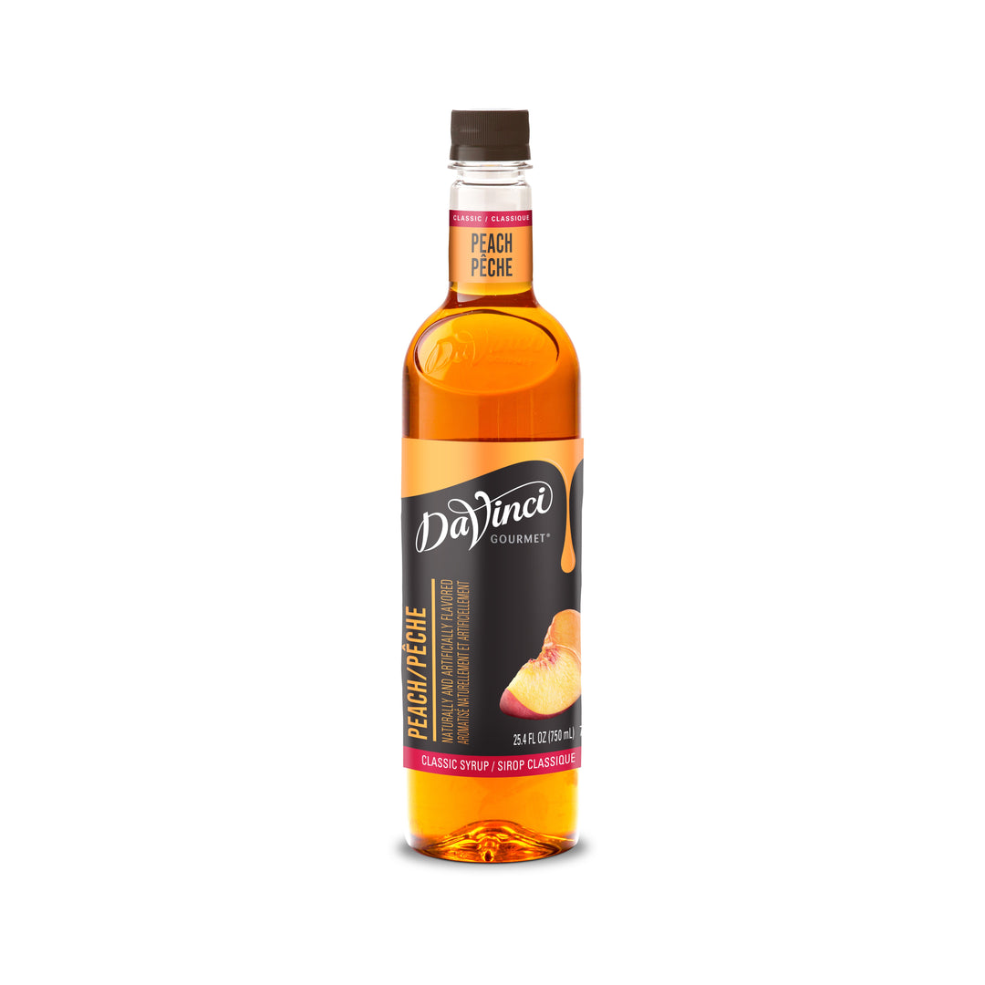 Davinci Gourmet Syrup Peach Flavored-750 Milliliter-4/Case