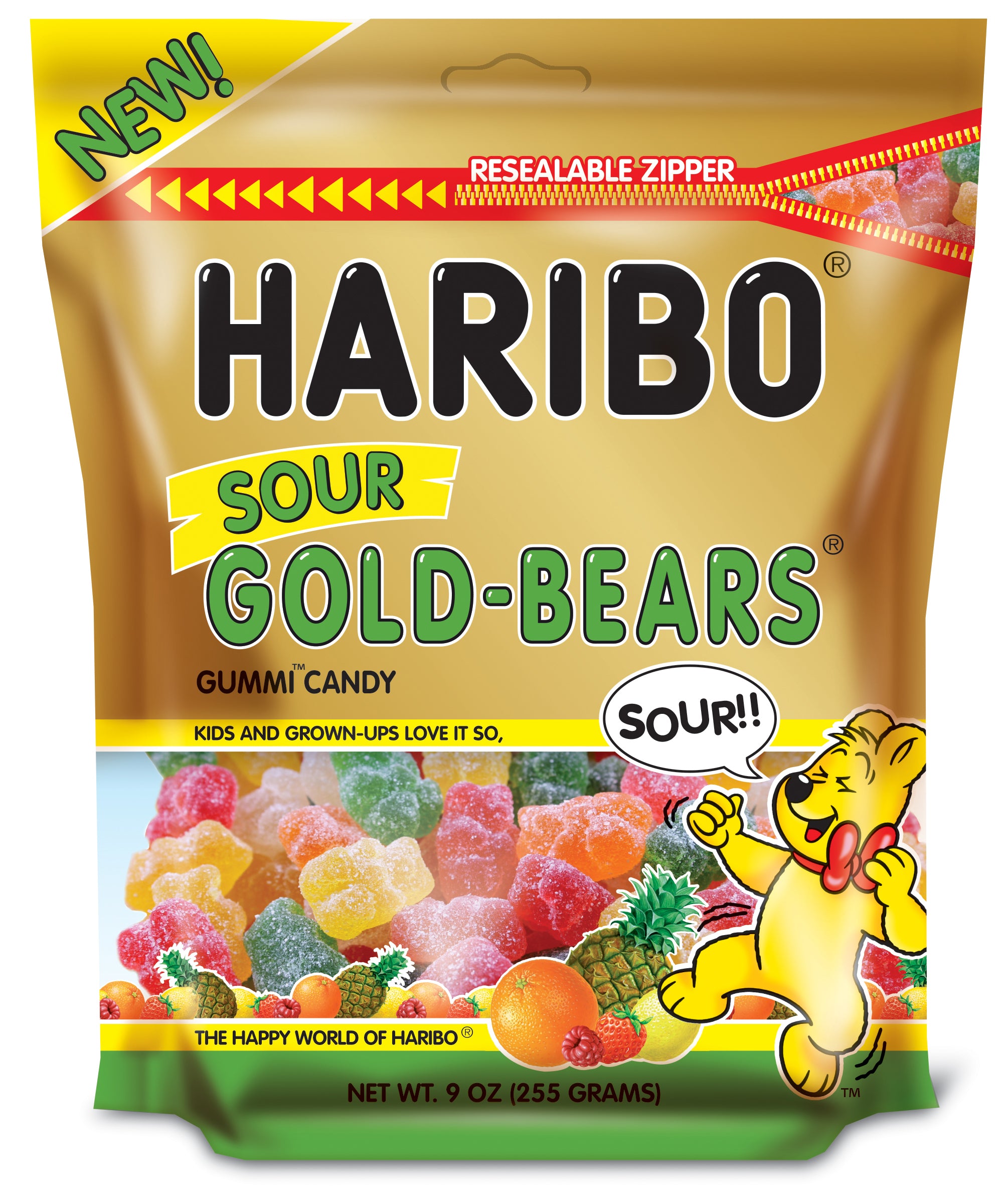 Haribo Goldbears Confectionery Sour Gummy Bears Stand-Up