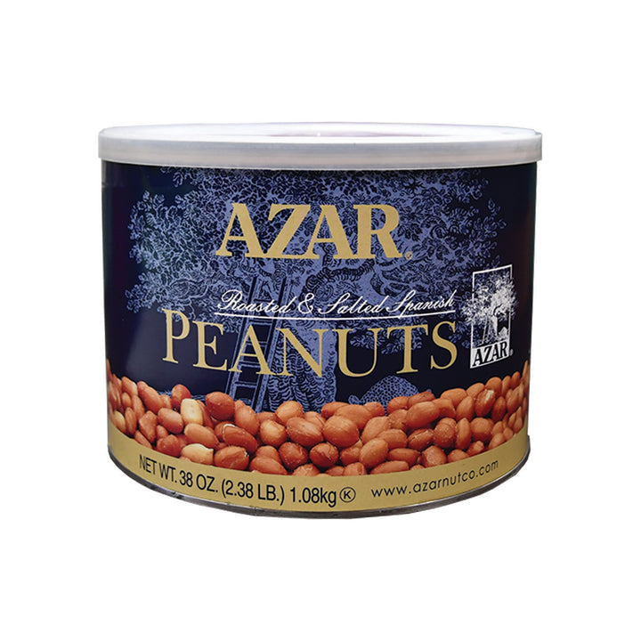 Azar Roasted Salted Redskin Spanish Peanut-2.38 lb.-6/Case