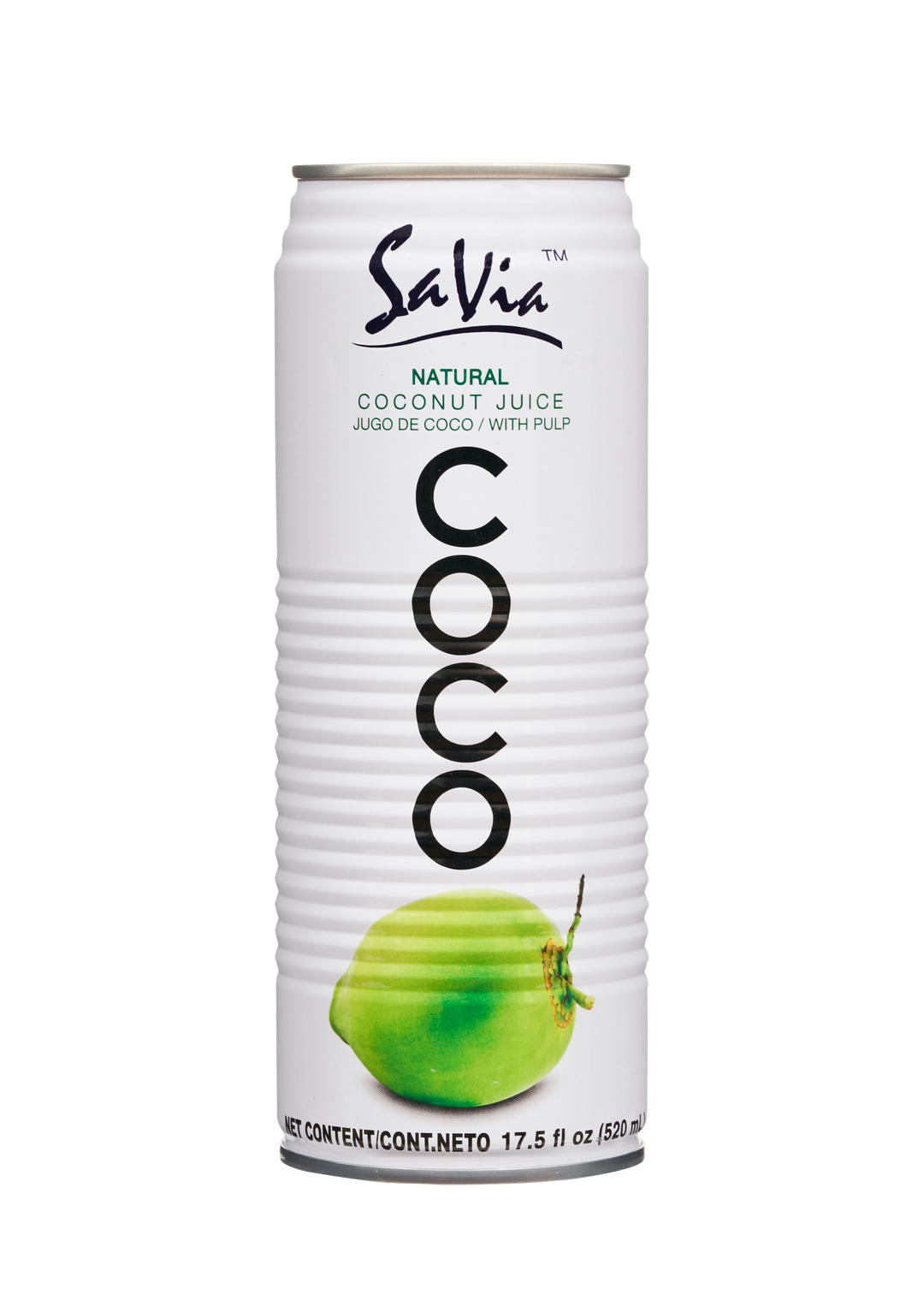Savia Coconut Water With Pulp Can-17.5 oz.-24/Case