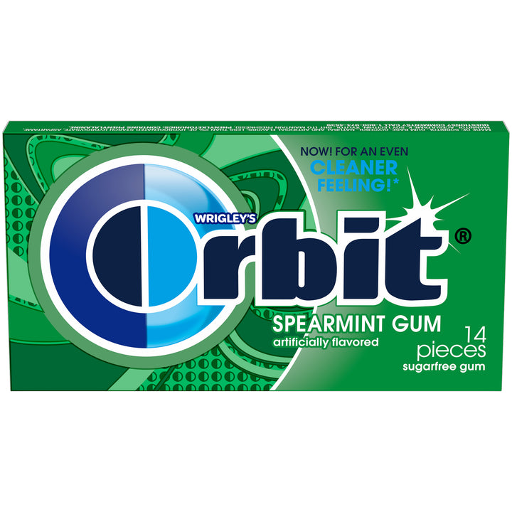 Orbit Gum Spearmint 3 Pack-14 Piece-3/Box-20/Case