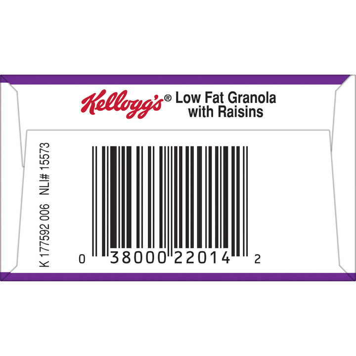 Kellogg's Low Fat Granola With Raisins Multi Grain Cereal-2.22 oz.-70/Case