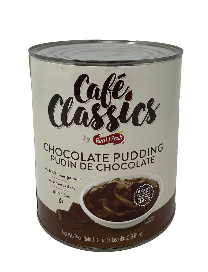 Real Fresh Cafe Classic Trans Fat Free Chocolate Flavored Pudding-7 lb.-6/Case