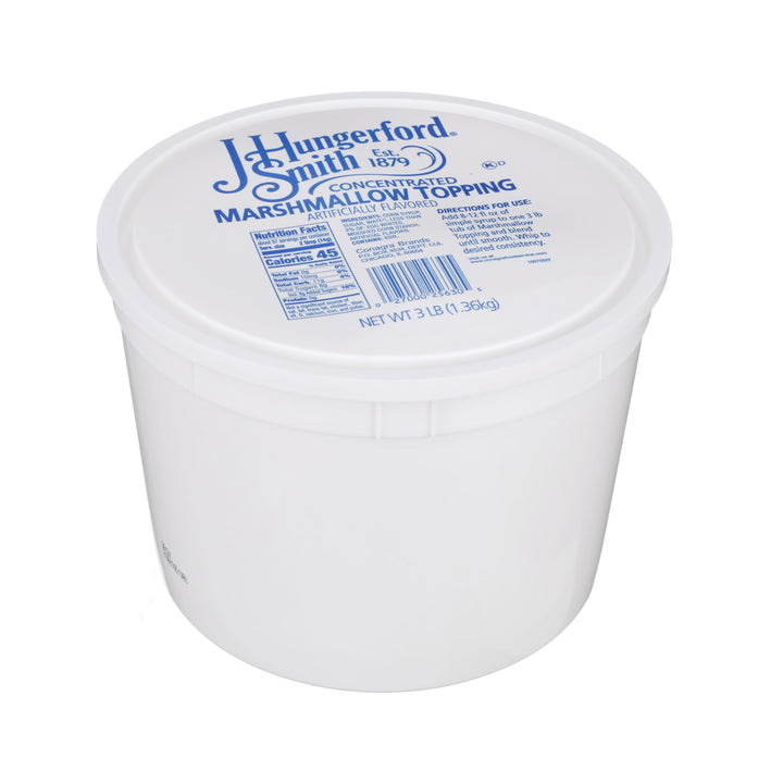 Jhs Topping Marshmallow Tubs Jhs-3 lb.-4/Case