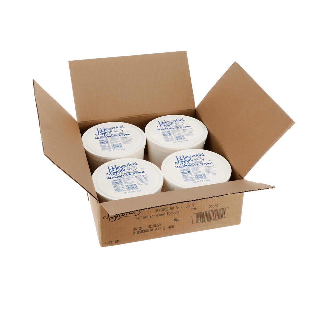 Jhs Topping Marshmallow Tubs Jhs-3 lb.-4/Case