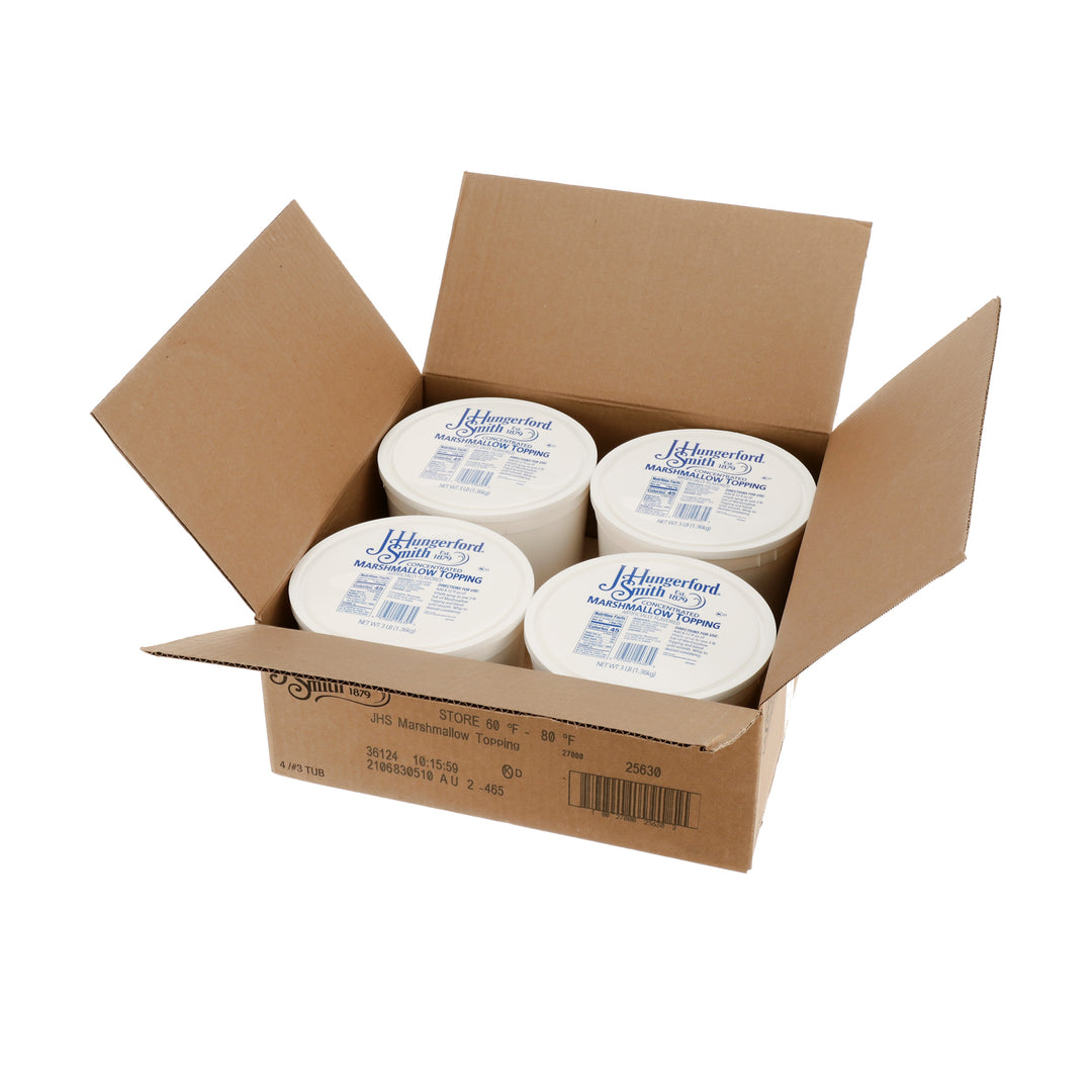 Jhs Topping Marshmallow Tubs Jhs-3 lb.-4/Case