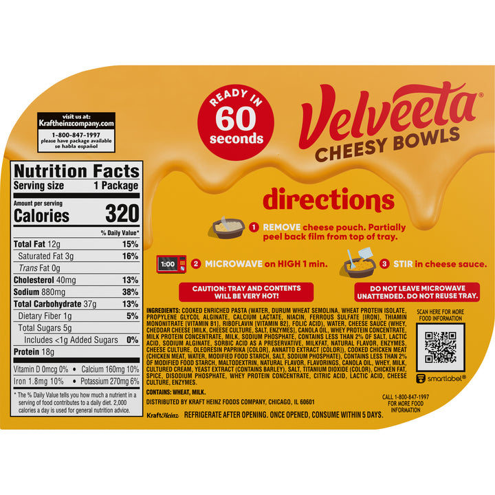 Velveeta Cheesy Skillets Dinner Chicken Alfredo-9 oz.-6/Case