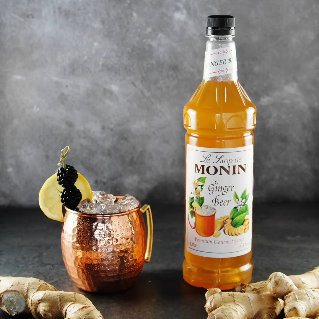 Monin Ginger Beer Syrup-1 Liter-4/Case