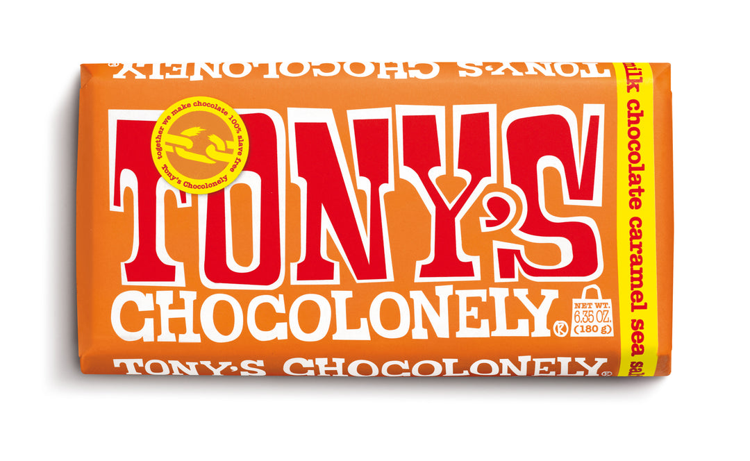 Tony's Chocolonely Milk Caramel Sea Salt-6.35 oz.-15/Case