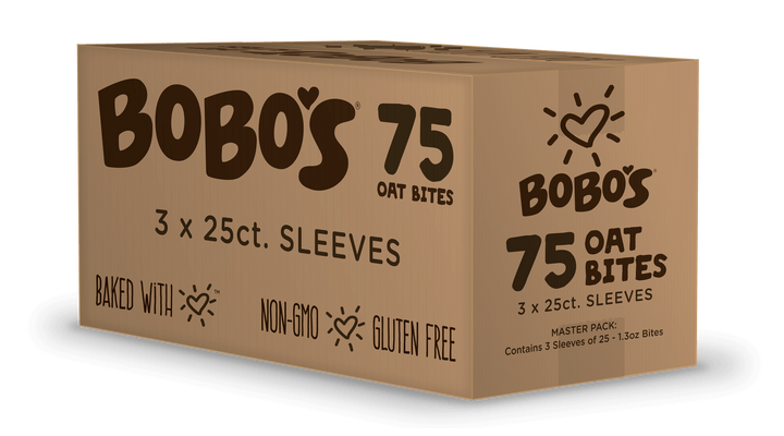 Bobo's Oat Bars Peanut Butter & Jelly Filled Bites-1.3 oz.-25/Box-3/Case
