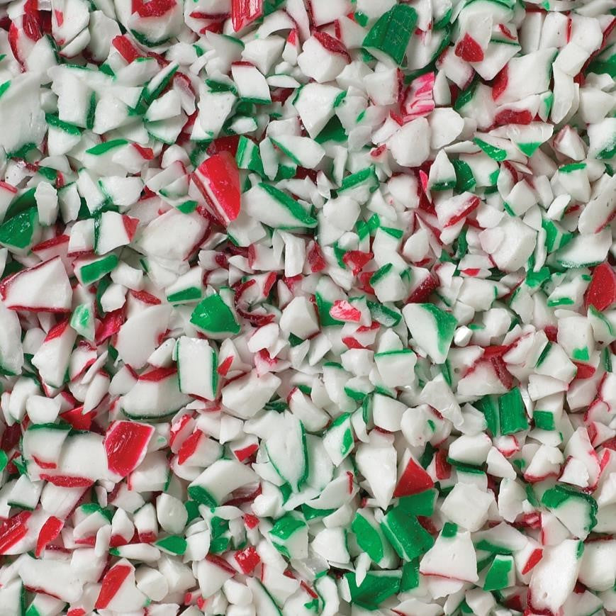 Atkinson Candy Company Crushed Red White & Green Mint Twist-15 lb.-1/Case
