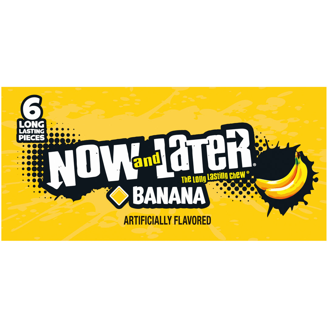 Now & Later Banana Chews-0.93 oz.-12/Case