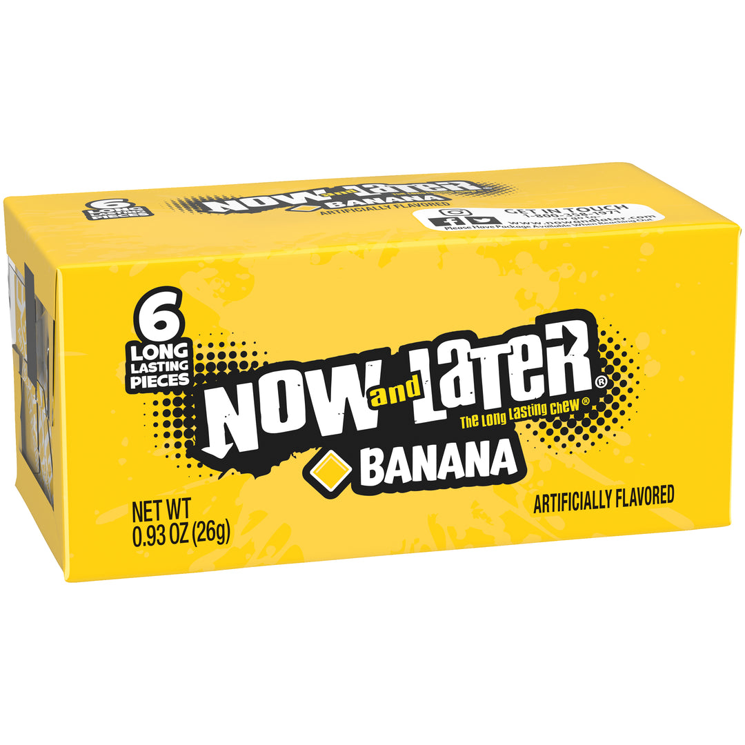 Now & Later Banana Chews-0.93 oz.-12/Case