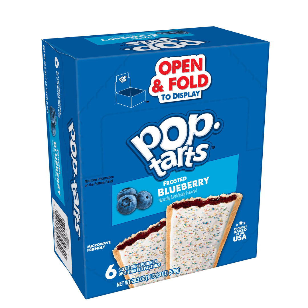 Kellogg's Pop-Tart Frosted Blueberry Two Count-3.3 oz.-6/Box-12/Case