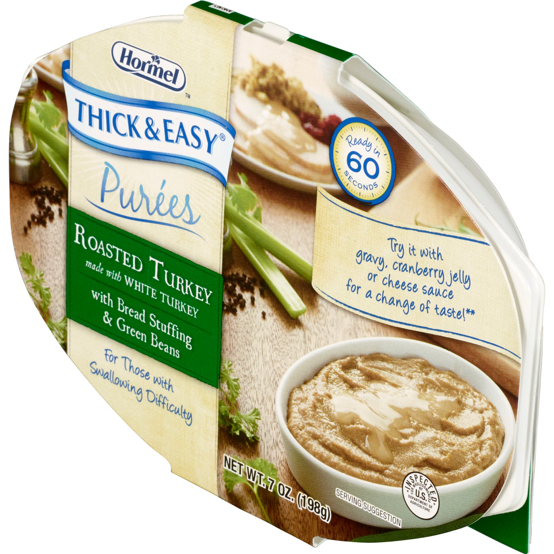Thick & Easy Puree Roasted Turkey With Bread Stuffing & Green Beans-7 oz.-7/Case