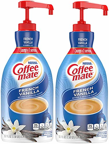 Coffee Mate French Vanilla Pump Concentrate Liquid Creamer-50.72 fl oz.-2/Case