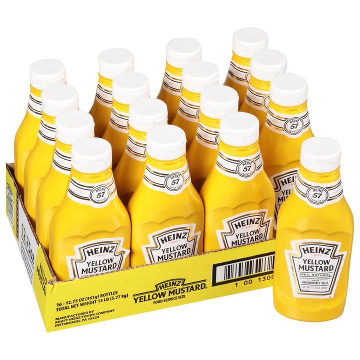 Heinz Classic Yellow Squeeze Mustard Bottle-12.75 lb.-1/Case