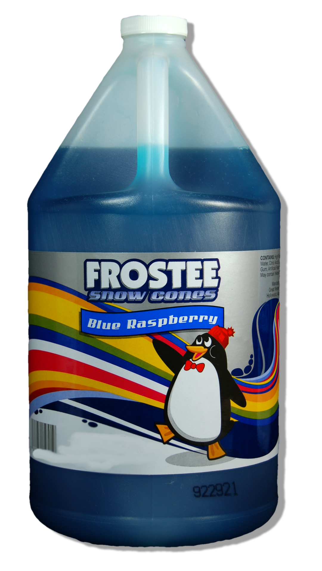 Frostee Snow Cone Syrup Blue Raspberry-1 Gallon-4/Case