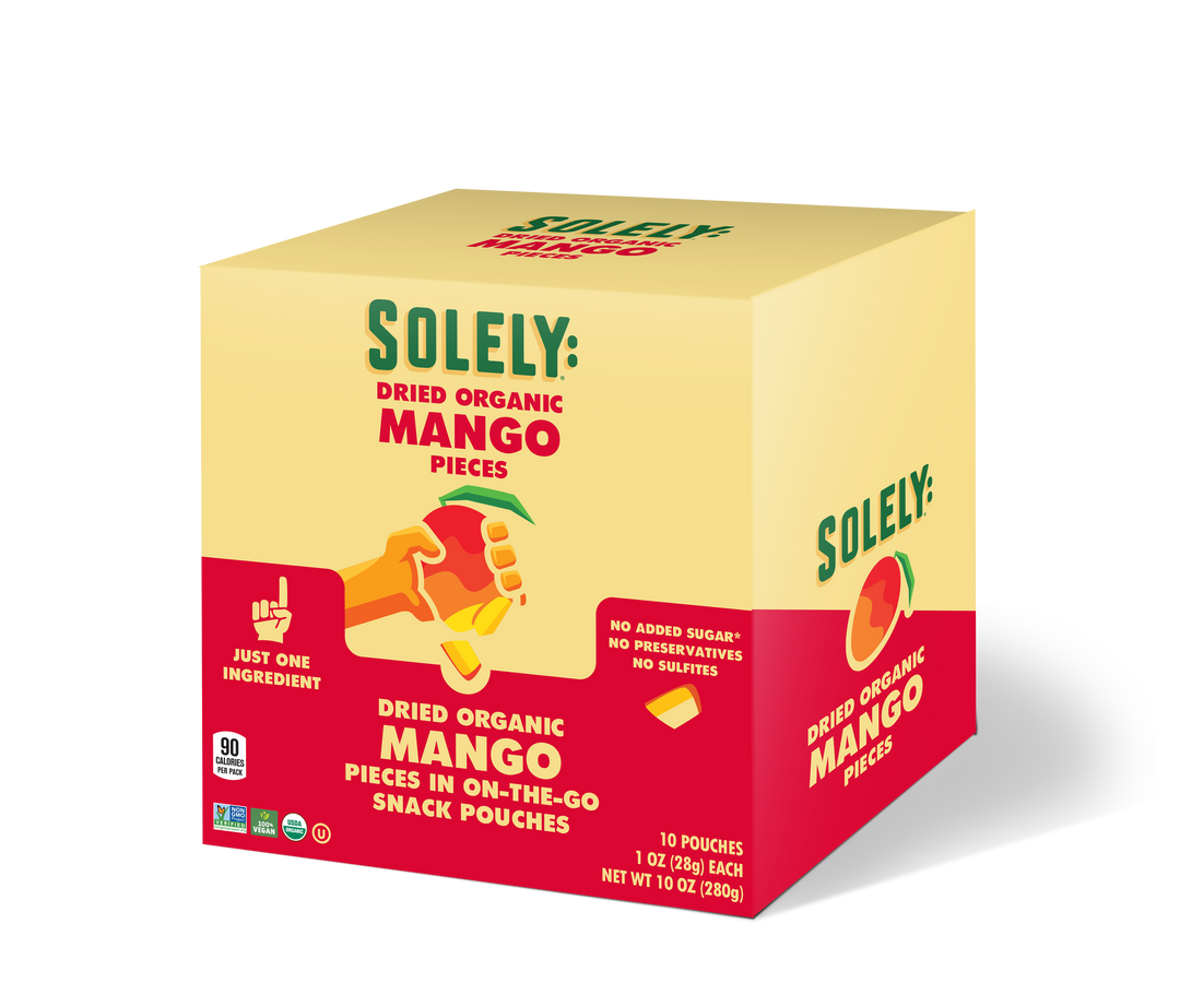 Solely Dried Fruit Mango Pieces-1 oz.-10/Box-2/Case