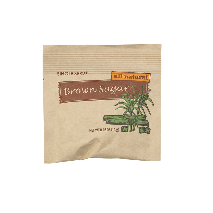 Single Serv Brown Sugar Packets-13 Gram-96/Case