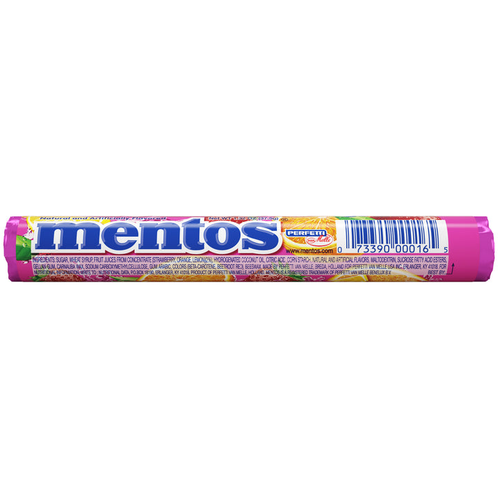 Mentos Vertical Showbox Mixed Fruit Candy-1.32 oz.-15/Box-24/Case