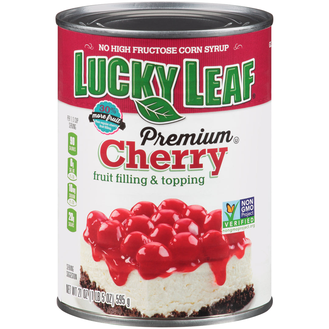 Lucky Leaf Pie Filling Premium Cherry-21 oz.-8/Case