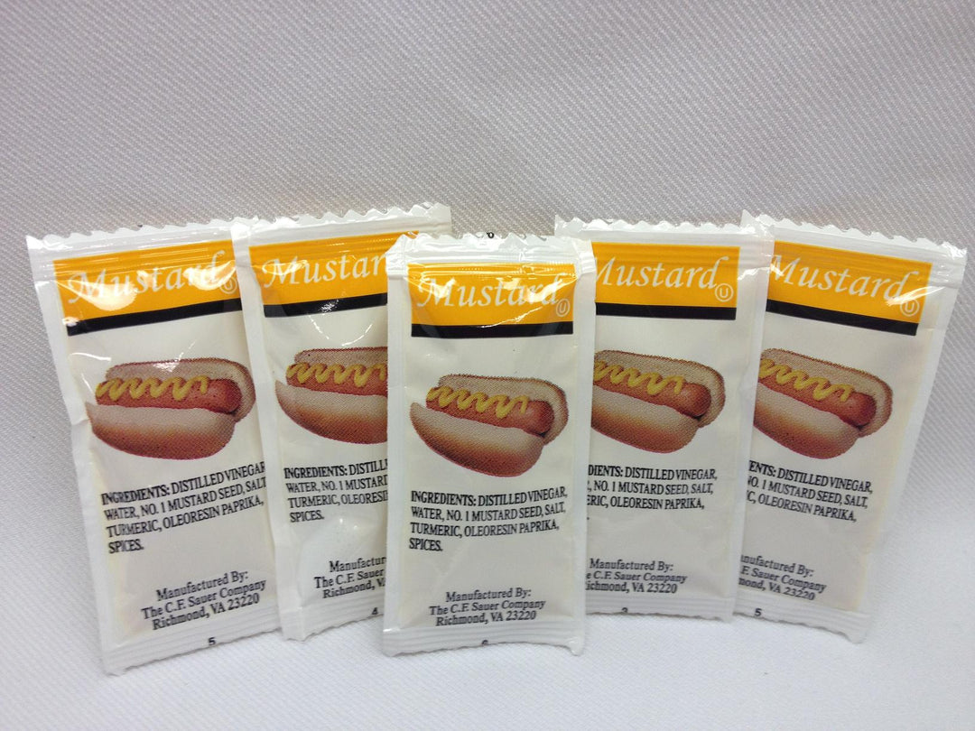 Sauer Mustard Single Serve 500 Count-5.5 Gram-500/Box-1/Case