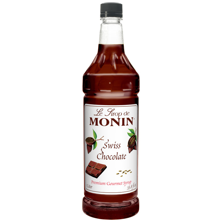Monin Swiss Chocolate Syrup-1 Liter-4/Case