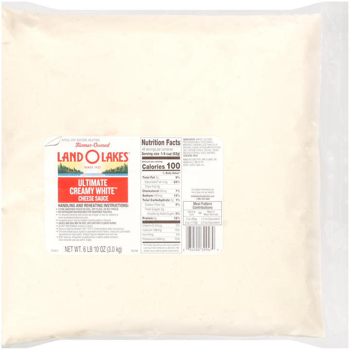 Land O Lakes Ultimate Creamy White Cheese Sauce-106 oz.-6/Case