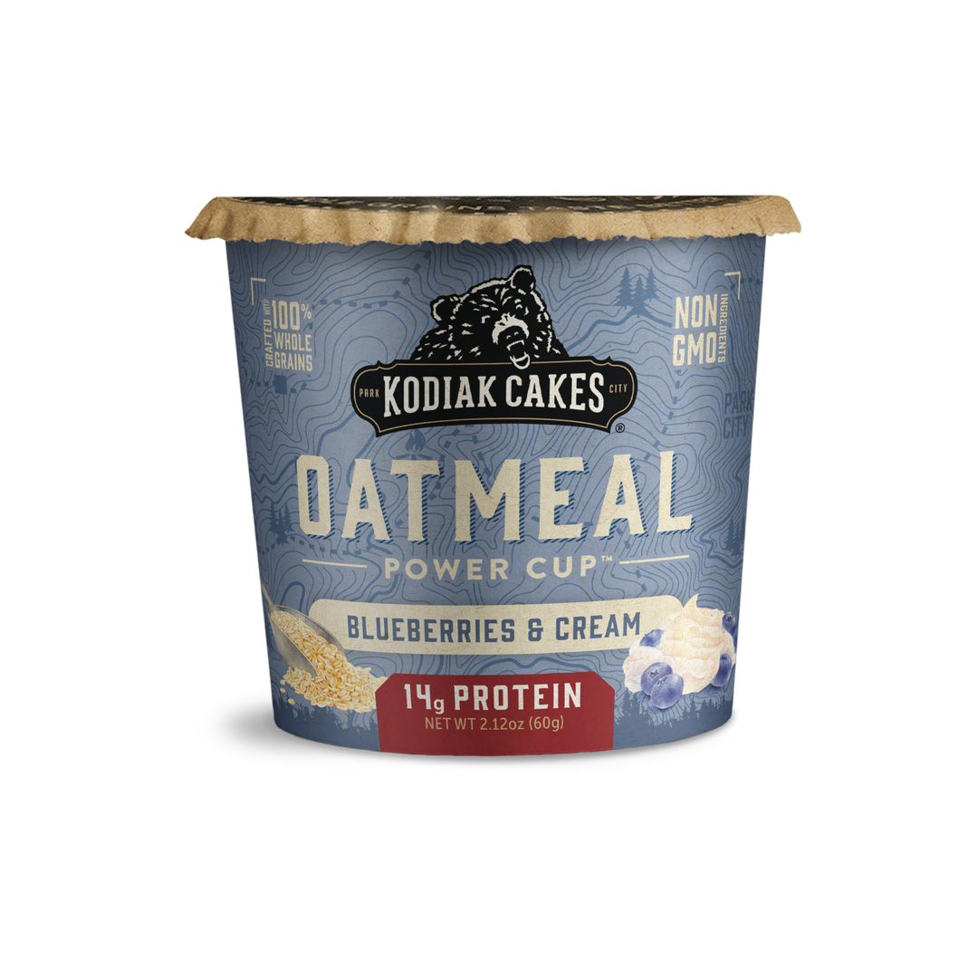 Kodiak Cakes Blueberry & Cream Oatmeal Cup-1.584 oz.-12/Case