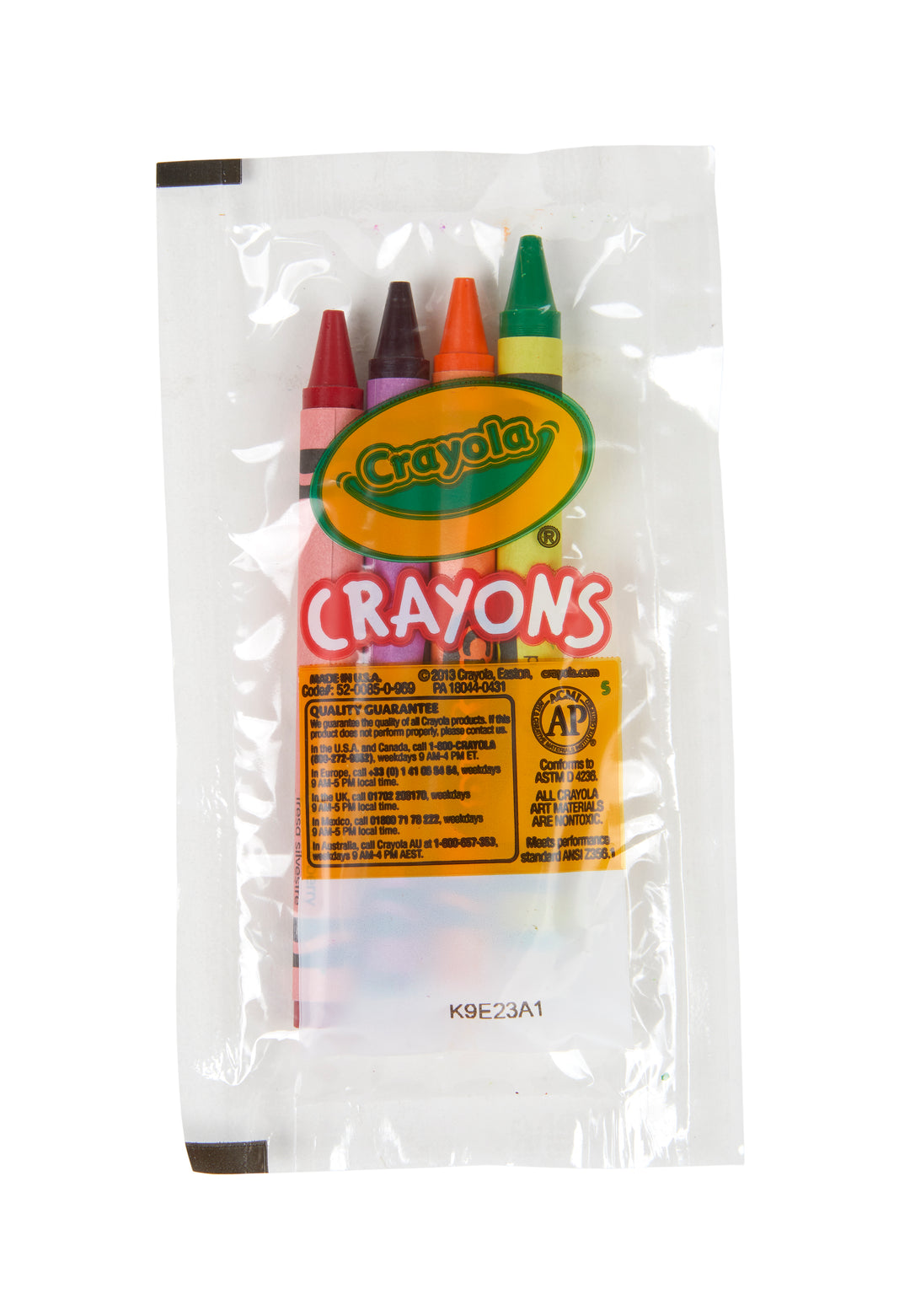 Crayola Crayon Bulk 4 Color Cello-4 Count-360/Case