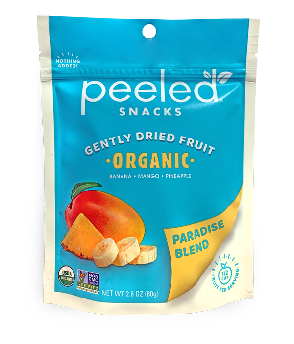 Peeled Snacks Paradise Blend Organic Dried Fruitâ Â-2.8 oz.-12/Case