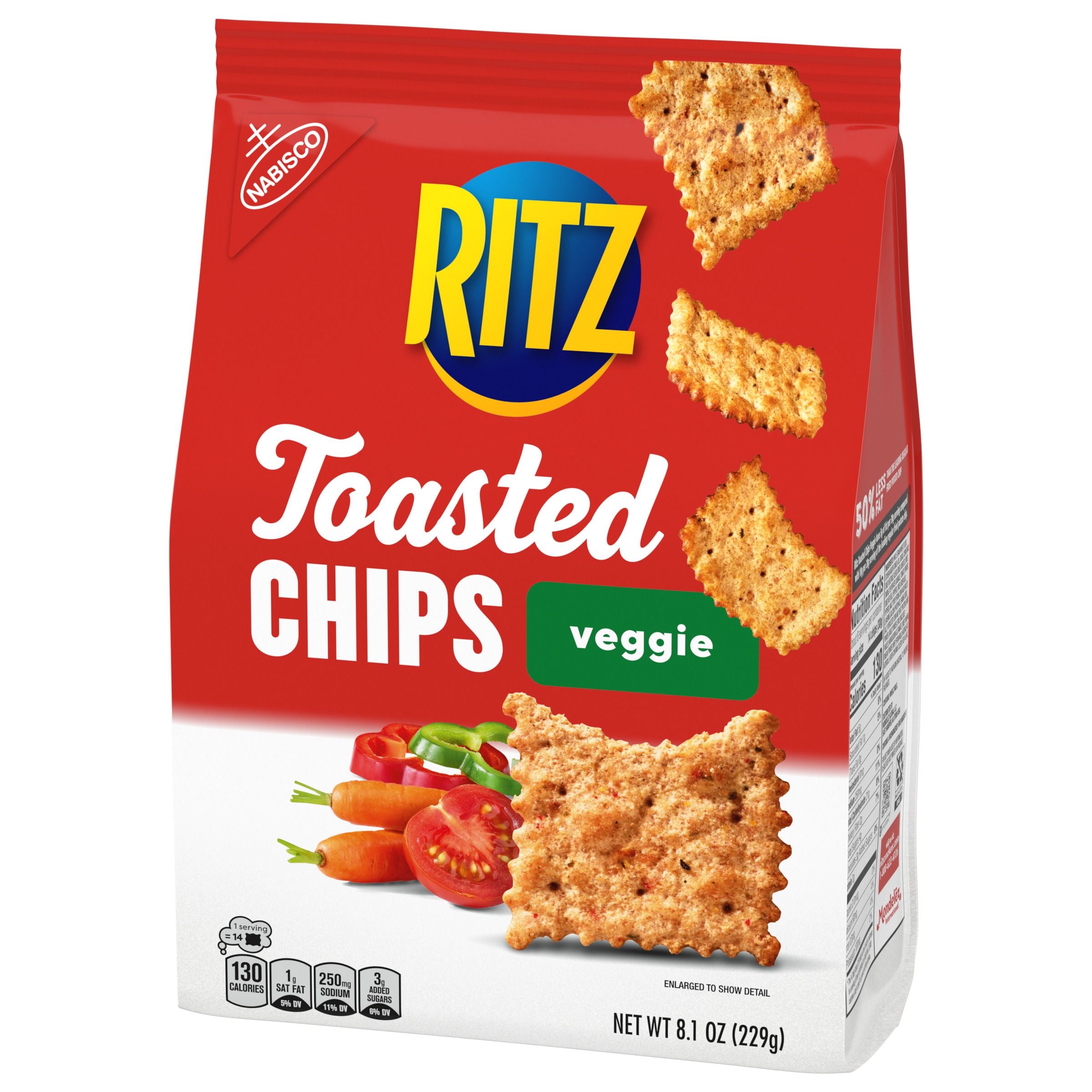 Ritz Wheat Thins Toasted Vegetable Chips-8.1 oz.-6/Case MPN# 05109