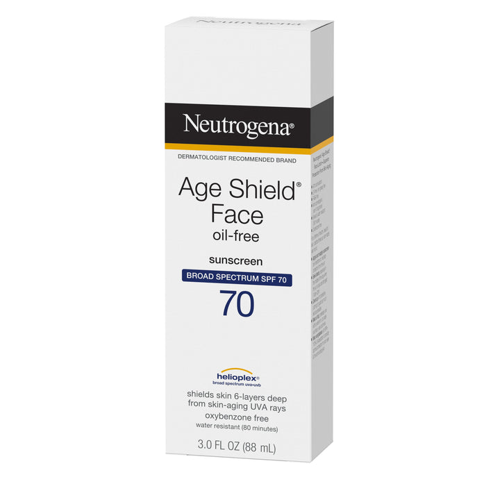 Neutrogena Age Shield Face Sunscreen Spf70 Lotion-3 fl oz.-3/Box-4/Case