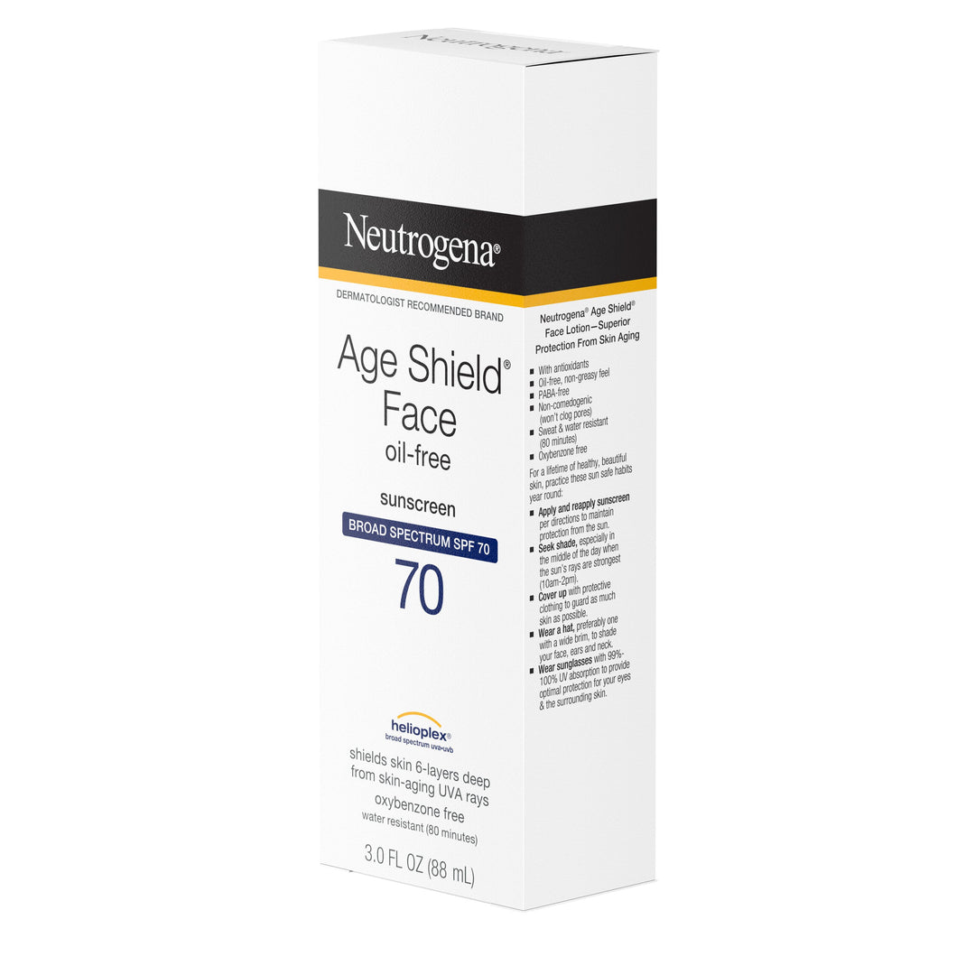 Neutrogena Age Shield Face Sunscreen Spf70 Lotion-3 fl oz.-3/Box-4/Case