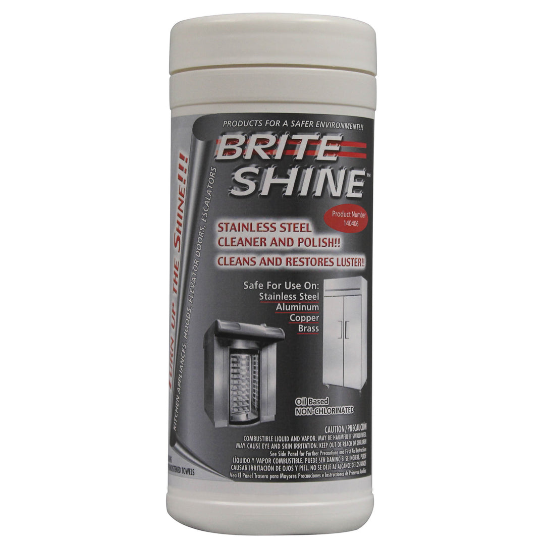 Brite Shine Bright Shine Wipes-40 Count-6/Case