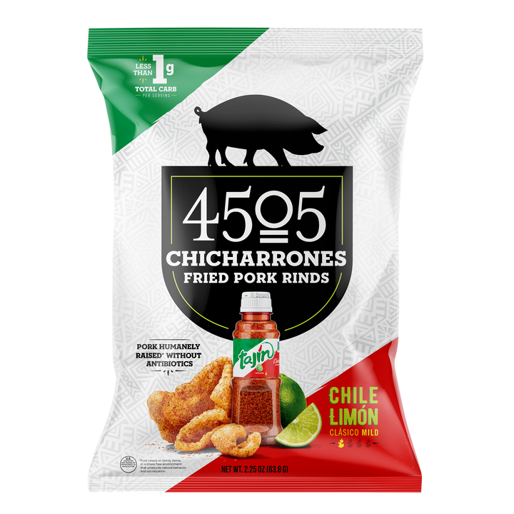 4505 Meats Meats Tajin Chile Limon Chicharrones-2.25 oz.-12/Case