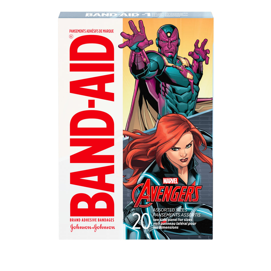 Band Aid Brand Marvel Avengers Assorted Sizes Bandage 24/20 Cnt.