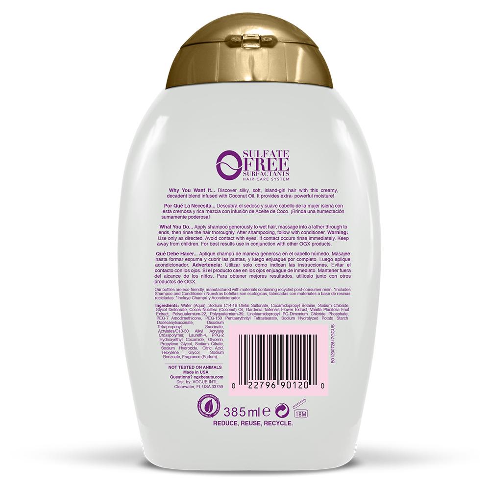 OGX Coconut Miracle Oil Shampoo-13 fl oz.-4/Case
